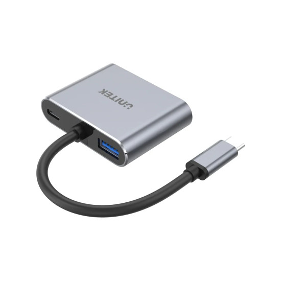 Unitek докинг станция Docking Station Type-C 4-in-1 - uHUB Q4+ Lite D1049A - USB-C PD100W x 1, HDMI x 1, VGA, USB2.0 x 1 Unitek докинг станция Docking Station Type-C 4-in-1 - uHUB Q4+ Lite D1049A - USB-C PD100W x 1, HDMI x 1, VGA, USB2.0 x 1