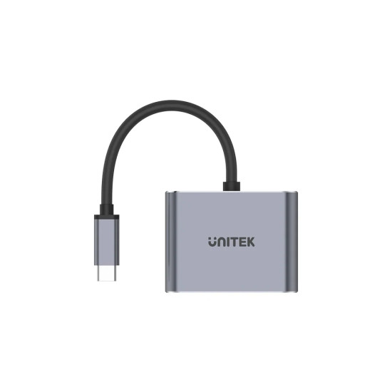 Unitek докинг станция Docking Station Type-C 4-in-1 - uHUB Q4+ Lite D1049A - USB-C PD100W x 1, HDMI x 1, VGA, USB2.0 x 1 Unitek докинг станция Docking Station Type-C 4-in-1 - uHUB Q4+ Lite D1049A - USB-C PD100W x 1, HDMI x 1, VGA, USB2.0 x 1