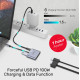 Unitek докинг станция Docking Station Type-C 4-in-1 - uHUB Q4+ Lite D1049A - USB-C PD100W x 1, HDMI x 1, VGA, USB2.0 x 1 Unitek докинг станция Docking Station Type-C 4-in-1 - uHUB Q4+ Lite D1049A - USB-C PD100W x 1, HDMI x 1, VGA, USB2.0 x 1