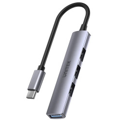 Unitek хъб USB3.0/2.0 HUB 4 port - USB-C input - H1208B Unitek хъб USB3.0/2.0 HUB 4 port - USB-C input - H1208B