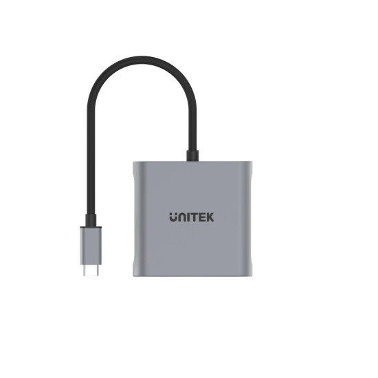 Unitek Адаптер Adapter USB-C M to DisplayPort x 2 F - 8K@30Hz, MST - V1404A Unitek Адаптер Adapter USB-C M to DisplayPort x 2 F - 8K@30Hz, MST - V1404A