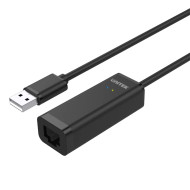 Unitek адаптер USB to LAN 100Mbps black - Y-1468 Unitek адаптер USB to LAN 100Mbps black - Y-1468