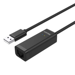 Unitek адаптер USB to LAN 100Mbps black - Y-1468 Unitek адаптер USB to LAN 100Mbps black - Y-1468