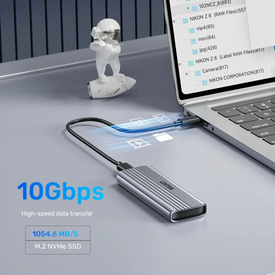 Unitek външна кутия за диск Storage - Case - M.2 NVMe M-key 10 Gbps - S1241B Unitek външна кутия за диск Storage - Case - M.2 NVMe M-key 10 Gbps - S1241B
