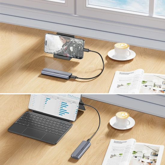 Unitek външна кутия за диск Storage - Case - M.2 NVMe M-key 10 Gbps - S1241B Unitek външна кутия за диск Storage - Case - M.2 NVMe M-key 10 Gbps - S1241B