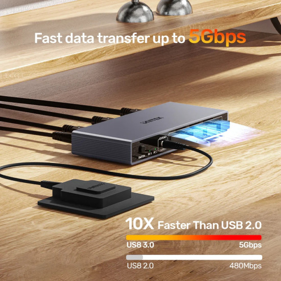 Unitek превключвател KVM Switch - HDMI 4K@60Hz - V1309AGY01 Unitek превключвател KVM Switch - HDMI 4K@60Hz - V1309AGY01