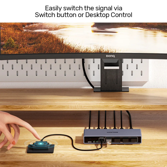 Unitek превключвател KVM Switch - HDMI 4K@60Hz - V1309AGY01 Unitek превключвател KVM Switch - HDMI 4K@60Hz - V1309AGY01