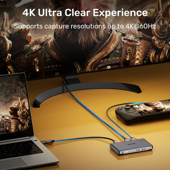 Unitek външна кепчър карта Video Capture Card - 4K@60Hz, Aluminium - V1177AGY01 Unitek външна кепчър карта Video Capture Card - 4K@60Hz, Aluminium - V1177AGY01