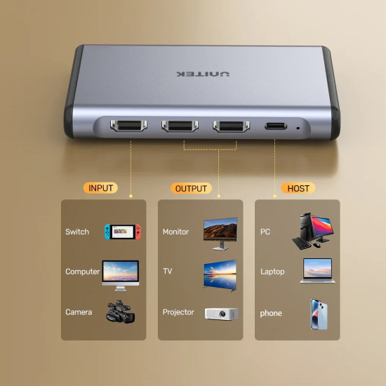 Unitek външна кепчър карта Video Capture Card - 4K@60Hz, Aluminium - V1177AGY01 Unitek външна кепчър карта Video Capture Card - 4K@60Hz, Aluminium - V1177AGY01