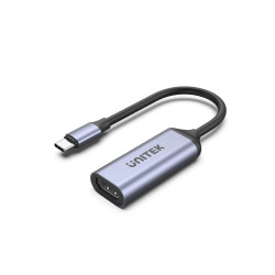 Unitek Адаптер Adapter USB-C M / HDMI 2.1 F - 8K, 120Hz, Aluminium - V1416B Unitek Адаптер Adapter USB-C M / HDMI 2.1 F - 8K, 120Hz, Aluminium - V1416B