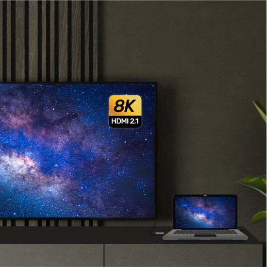 Unitek Адаптер Adapter USB-C M / HDMI 2.1 F - 8K, 120Hz, Aluminium - V1416B Unitek Адаптер Adapter USB-C M / HDMI 2.1 F - 8K, 120Hz, Aluminium - V1416B
