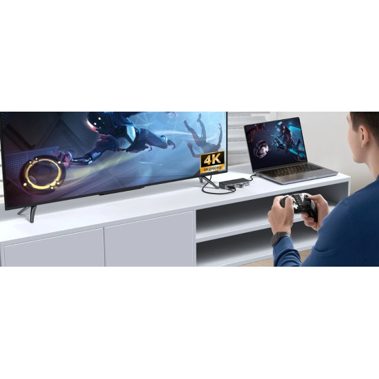 Orico докинг станция Portable Docking station M.2 SATA/NVMe - HDMI, USB3.2-A x 1, USB-C (10Gbps) x 1,USB-C (PD100W), USB2.0-A x 2, LAN - OM28PR-G2-BK Orico докинг станция Portable Docking station M.2 SATA/NVMe - HDMI, USB3.2-A x 1, USB-C (10Gbps) x 1,USB-C (PD100W), USB2.0-A x 2, LAN - OM28PR-G2-BK