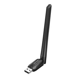 Vention безжичен адаптер WiFi USB adapter Dual Band, 650Mbps, Black - KDTB0 Vention безжичен адаптер WiFi USB adapter Dual Band, 650Mbps, Black - KDTB0