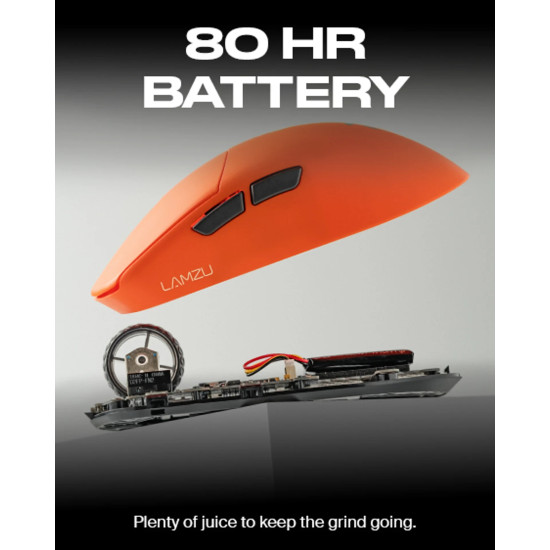 Lamzu професионална геймърска мишка MAYA X 8K - Wireless Gaming Mouse - Fnatic Special Edition Orange Lamzu професионална геймърска мишка MAYA X 8K - Wireless Gaming Mouse - Fnatic Special Edition Orange