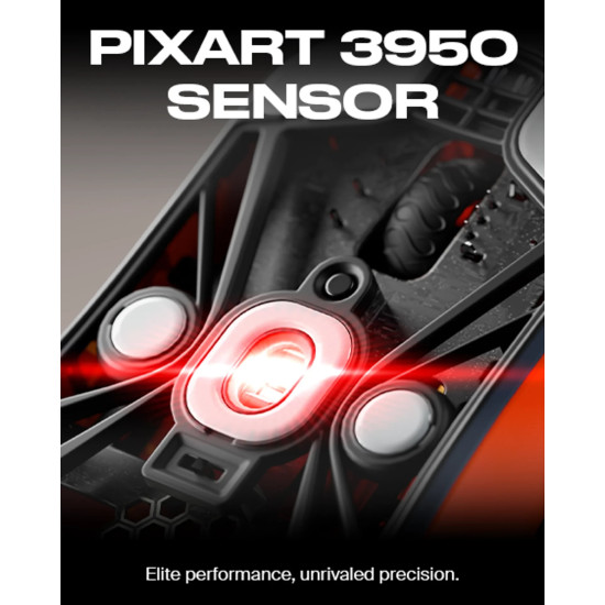 Lamzu професионална геймърска мишка MAYA X 8K - Wireless Gaming Mouse - Fnatic Special Edition Orange Lamzu професионална геймърска мишка MAYA X 8K - Wireless Gaming Mouse - Fnatic Special Edition Orange