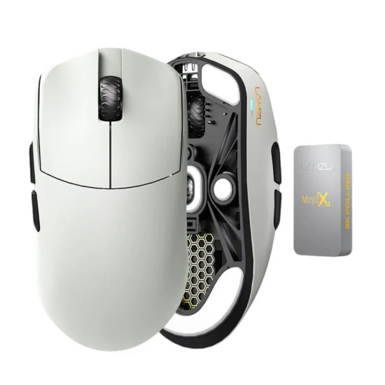 Lamzu професионална геймърска мишка MAYA X 8K - Wireless Gaming Mouse - Cloud Grey Lamzu професионална геймърска мишка MAYA X 8K - Wireless Gaming Mouse - Cloud Grey