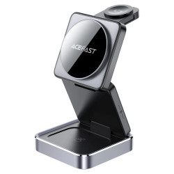 Acefast настолно устройство за безжично зареждане Desktop 3-in-1 Wireless Charging Holder - E20 Black Acefast настолно устройство за безжично зареждане Desktop 3-in-1 Wireless Charging Holder - E20 Black