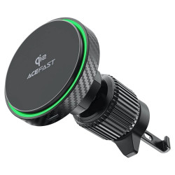Acefast Стойка за телефон за кола Car phone holder - for Air vent, Magnetic Qi2 Wireless Charging - D33 Qi2 - Black Acefast Стойка за телефон за кола Car phone holder - for Air vent, Magnetic Qi2 Wireless Charging - D33 Qi2 - Black