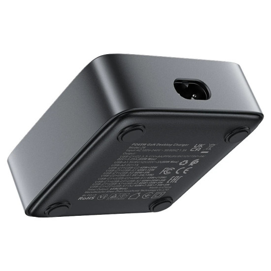 Acefast настолно зарядно за стена Desktop Wall Charger PD65W GaN Z6, USB-C x 2, USB-A x 2 Acefast настолно зарядно за стена Desktop Wall Charger PD65W GaN Z6, USB-C x 2, USB-A x 2