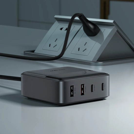 Acefast настолно зарядно за стена Desktop Wall Charger PD65W GaN Z6, USB-C x 2, USB-A x 2 Acefast настолно зарядно за стена Desktop Wall Charger PD65W GaN Z6, USB-C x 2, USB-A x 2