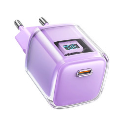 Acefast Универсално зарядно за стена Charger Wall GaN PD30W - A53 - USB-C x 1, Purple Acefast Универсално зарядно за стена Charger Wall GaN PD30W - A53 - USB-C x 1, Purple