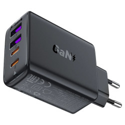 Acefast Универсално зарядно за стена Charger Wall GaN PD45W - A61 - USB-C x 2, USB-A x 2, Black Acefast Универсално зарядно за стена Charger Wall GaN PD45W - A61 - USB-C x 2, USB-A x 2, Black