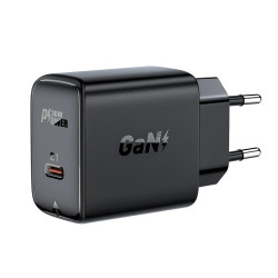 Acefast Универсално зарядно за стена Charger Wall GaN PD30W - A21 - USB-C x 1, Black Acefast Универсално зарядно за стена Charger Wall GaN PD30W - A21 - USB-C x 1, Black