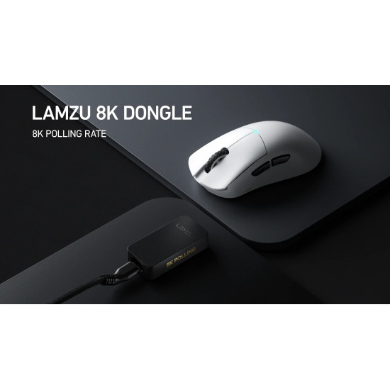 Lamzu приемник за мишка 8K DONGLE - White Lamzu приемник за мишка 8K DONGLE - White