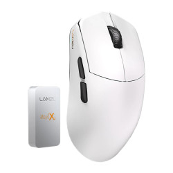 Lamzu професионална геймърска мишка MAYA X 8K - Wireless Gaming Mouse - White Lamzu професионална геймърска мишка MAYA X 8K - Wireless Gaming Mouse - White