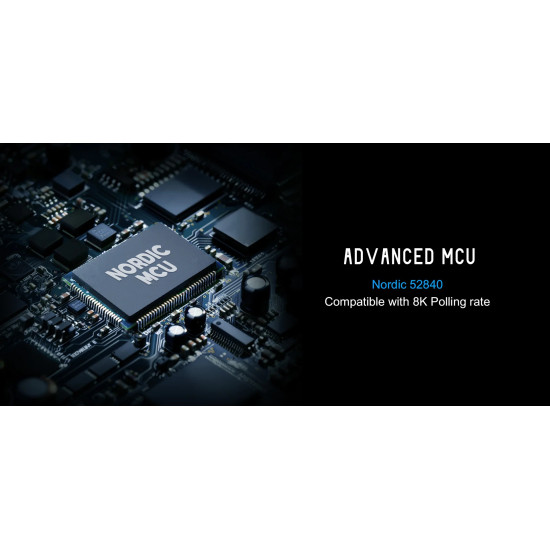 Lamzu професионална геймърска мишка MAYA X 8K - Wireless Gaming Mouse - White Lamzu професионална геймърска мишка MAYA X 8K - Wireless Gaming Mouse - White