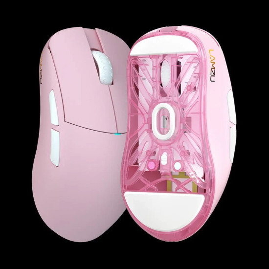 Lamzu професионална геймърска мишка ATLANTIS MINI [Champion Edition] 1K (8K compatible) - Wireless Gaming Mouse - Light Pink