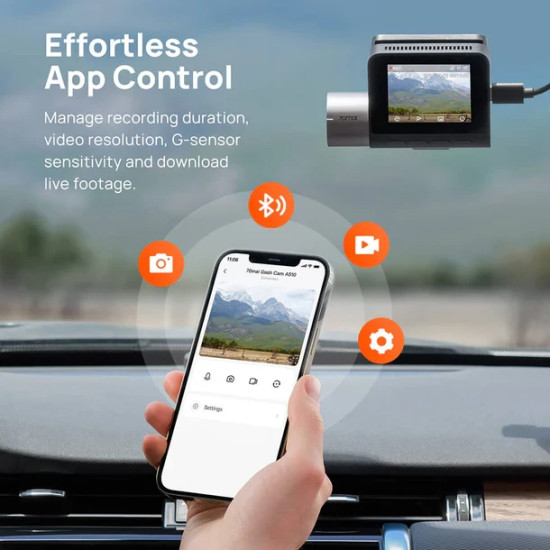 70mai Видеорегистратор Dash Cam HDR Set A510-1, Rear Cam included 70mai Видеорегистратор Dash Cam HDR Set A510-1, Rear Cam included