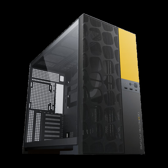 Geometric Future кутия Case EATX - Model 5 Vent Black/Yellow Geometric Future кутия Case EATX - Model 5 Vent Black/Yellow