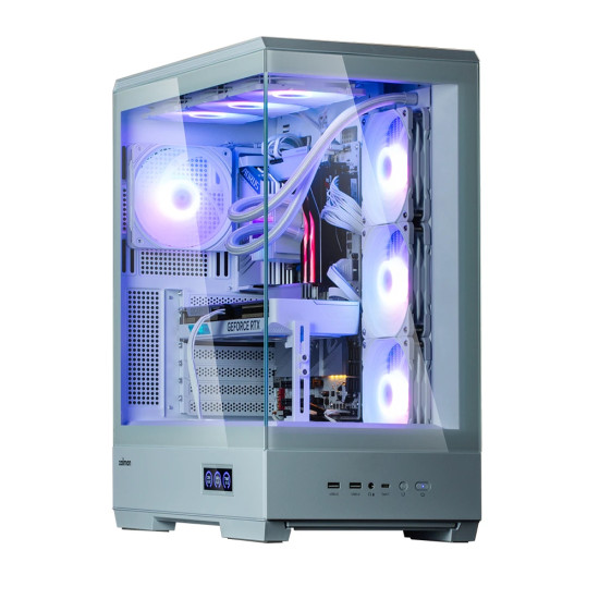 Zalman кутия Case ATX - P50 DS White - Digital Display, Addressable RGB Zalman кутия Case ATX - P50 DS White - Digital Display, Addressable RGB
