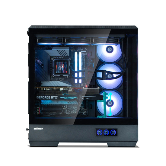 Zalman кутия Case ATX - P50 DS Black - Digital Display, Addressable RGB Zalman кутия Case ATX - P50 DS Black - Digital Display, Addressable RGB