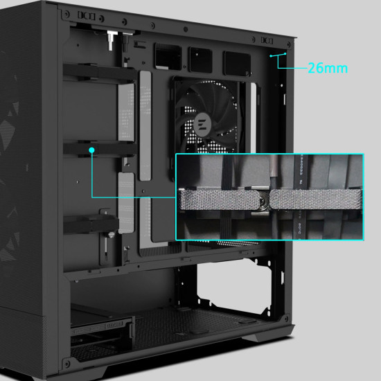 Zalman кутия Case mATX - P30 AIR Black Zalman кутия Case mATX - P30 AIR Black