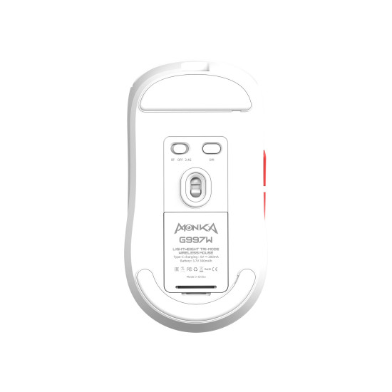 Marvo безжична геймърска мишка Wireless Gaming Mouse Monka Prime G997W - 26000dpi, Bluetooth, 2.4G Marvo безжична геймърска мишка Wireless Gaming Mouse Monka Prime G997W - 26000dpi, Bluetooth, 2.4G