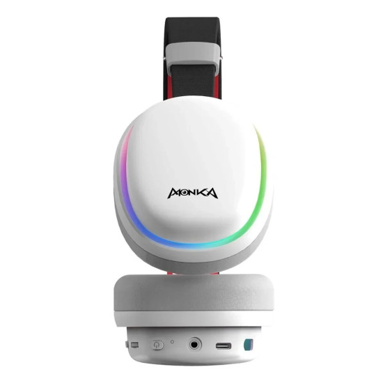 Marvo безжични геймърски слушалки Gaming Headphones Monka Echo RS - Bluetooth, 2.4G, RGB - MARVO-HG9070W Marvo безжични геймърски слушалки Gaming Headphones Monka Echo RS - Bluetooth, 2.4G, RGB - MARVO-HG9070W