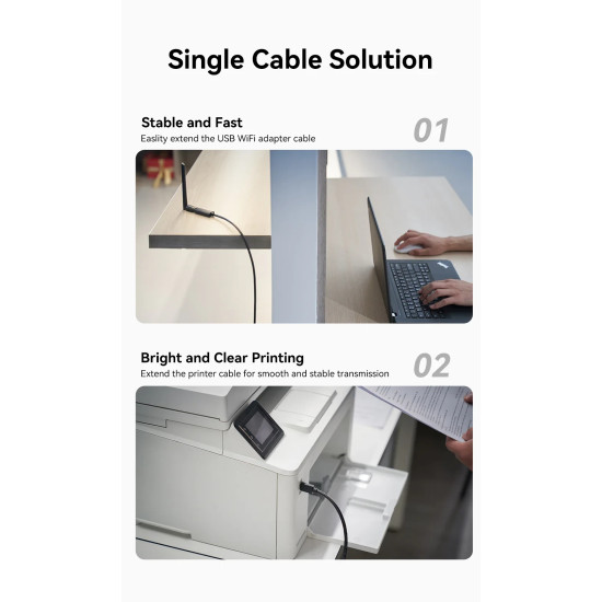 Vention Кабел удължение USB 3.0 AM / AF Active Extension Cable 5M Black - CBMBJ Vention Кабел удължение USB 3.0 AM / AF Active Extension Cable 5M Black - CBMBJ