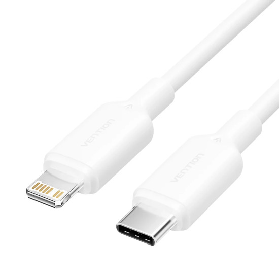 Vention кабел Cable USB 2.0 Type-C to Lighting 1m White - LAKWF Vention кабел Cable USB 2.0 Type-C to Lighting 1m White - LAKWF