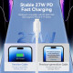 Vention кабел Cable USB 2.0 Type-C to Lighting 1m White - LAKWF Vention кабел Cable USB 2.0 Type-C to Lighting 1m White - LAKWF