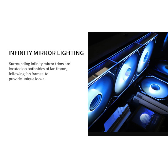 Thermalright вентилатор Fan 120mm - TL-M12-S - Infinity Mirror aRGB Lighting, Black Thermalright вентилатор Fan 120mm - TL-M12-S - Infinity Mirror aRGB Lighting, Black