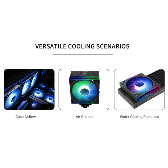 Thermalright вентилатор Fan 120mm - TL-M12-S - Infinity Mirror aRGB Lighting, Black Thermalright вентилатор Fan 120mm - TL-M12-S - Infinity Mirror aRGB Lighting, Black