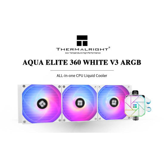 Thermalright водно охлаждане Water Cooling Aqua Elite 360 White A-RGB V3 - LGA1851/LGA1700/AM5 Thermalright водно охлаждане Water Cooling Aqua Elite 360 White A-RGB V3 - LGA1851/LGA1700/AM5