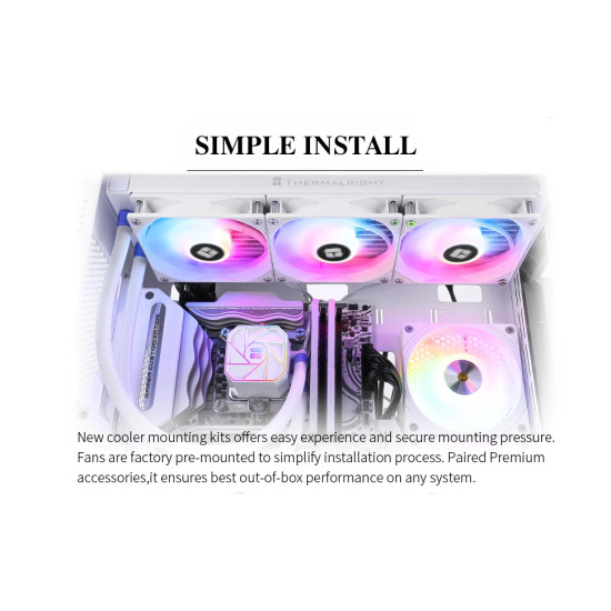 Thermalright водно охлаждане Water Cooling Aqua Elite 360 White A-RGB V3 - LGA1851/LGA1700/AM5 Thermalright водно охлаждане Water Cooling Aqua Elite 360 White A-RGB V3 - LGA1851/LGA1700/AM5