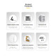 Geometric Future кутия Case EATX - Model 4 Lancelot White