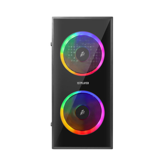 1stPlayer компютърна кутия Gaming Case mATX - X1 RGB - 3 Fans included 1stPlayer компютърна кутия Gaming Case mATX - X1 RGB - 3 Fans included