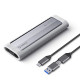 Orico външна кутия за диск Storage - Case - M.2 NVMe/SATA M/B key - USB3.1 Type-C/A, Silicone Protective Case, 10Gbps - AXM2S-G2-V1-GY-BP Orico външна кутия за диск Storage - Case - M.2 NVMe/SATA M/B key - USB3.1 Type-C/A, Silicone Protective Case, 10Gbps - AXM2S-G2-V1-GY-BP