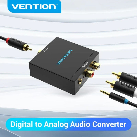 Vention аудио конвертор Analog Audio Convertor Optical/Coaxial F -> 2 x RCA/TRS 3.5mm F - BDFB0 Vention аудио конвертор Analog Audio Convertor Optical/Coaxial F -> 2 x RCA/TRS 3.5mm F - BDFB0