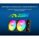 Montech водно охлаждане Hyper Flow ARGB 240, CPU Liquid Cooler, Black Montech водно охлаждане Hyper Flow ARGB 240, CPU Liquid Cooler, Black